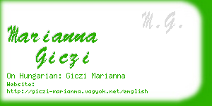 marianna giczi business card